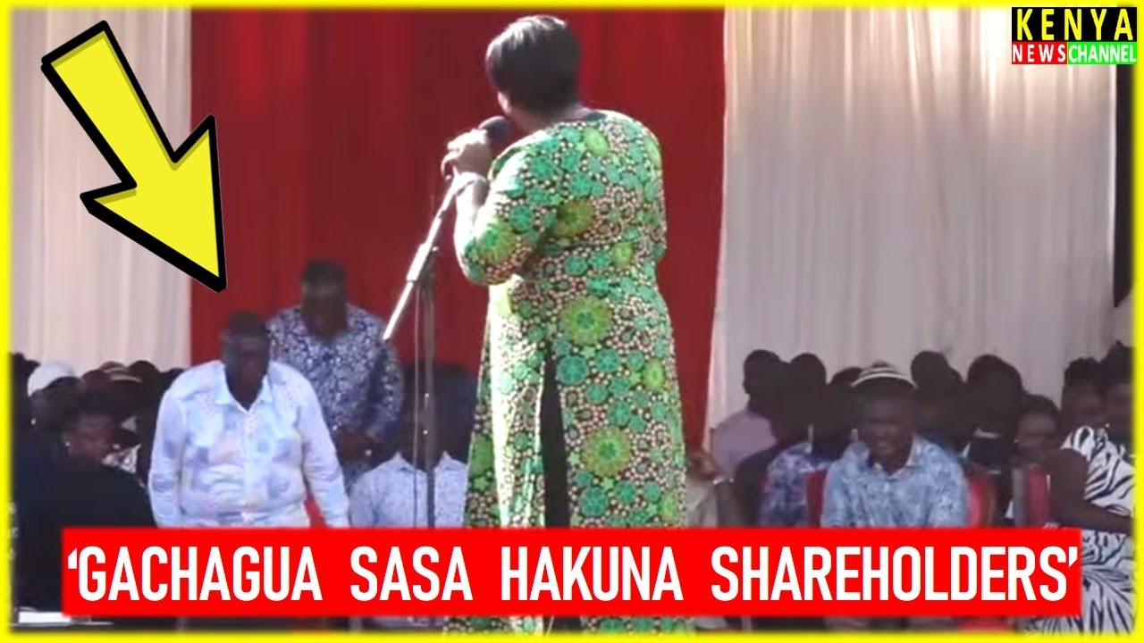 Gladys Wanga LECTURES Gachagua face to face in front of Ruto today in Homabay