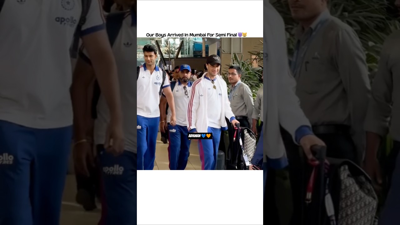 abhi and Team India Arrived in Mumbai | Abhishek Sharma | #abhisheksharma #abhimanedits
