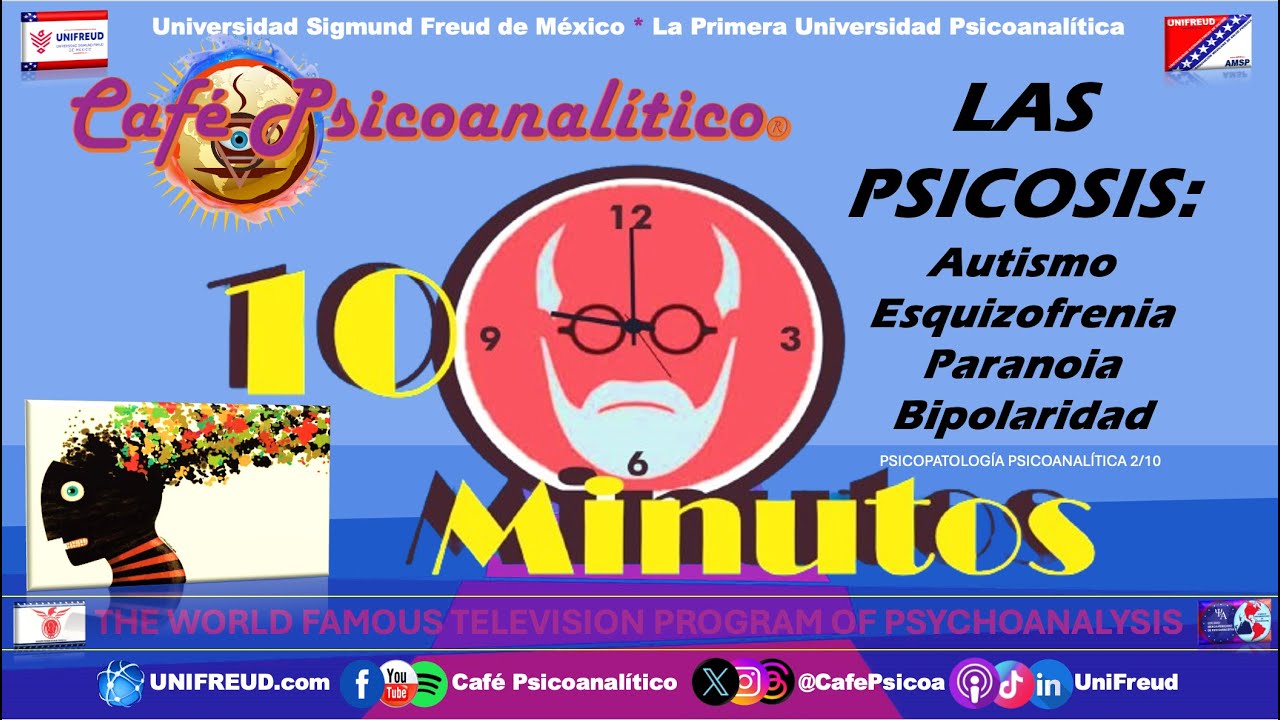 10 MINUTOS: Las PSICOSIS - Autismo, Esquizofrenia, Paranoia, Bipolaridad | Psicopat. Psicoa. 2/10
