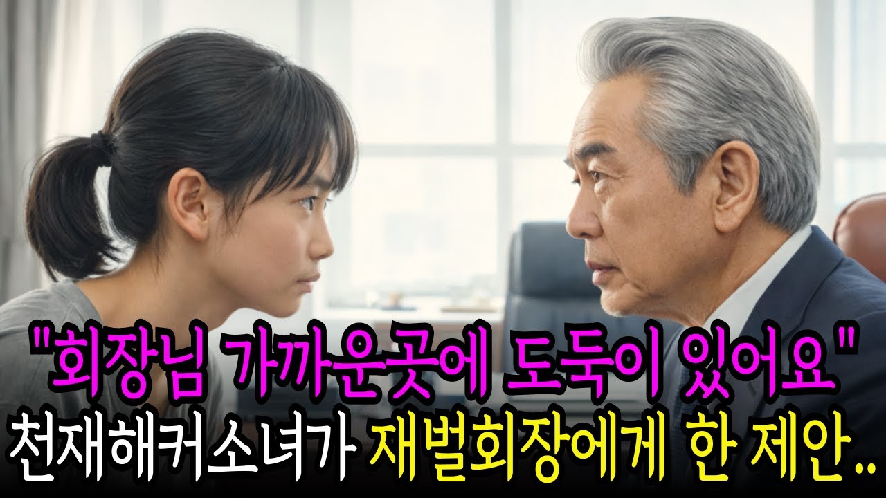 해커소리천재소녀가 재벌회장님에게 “도둑 누군지 알려드릴까요? 대신..” 자기가 도둑잡아주겠다고 제안하는데…|오디오북 |노후사연 |반전사연|시니어사연|인생이야기|