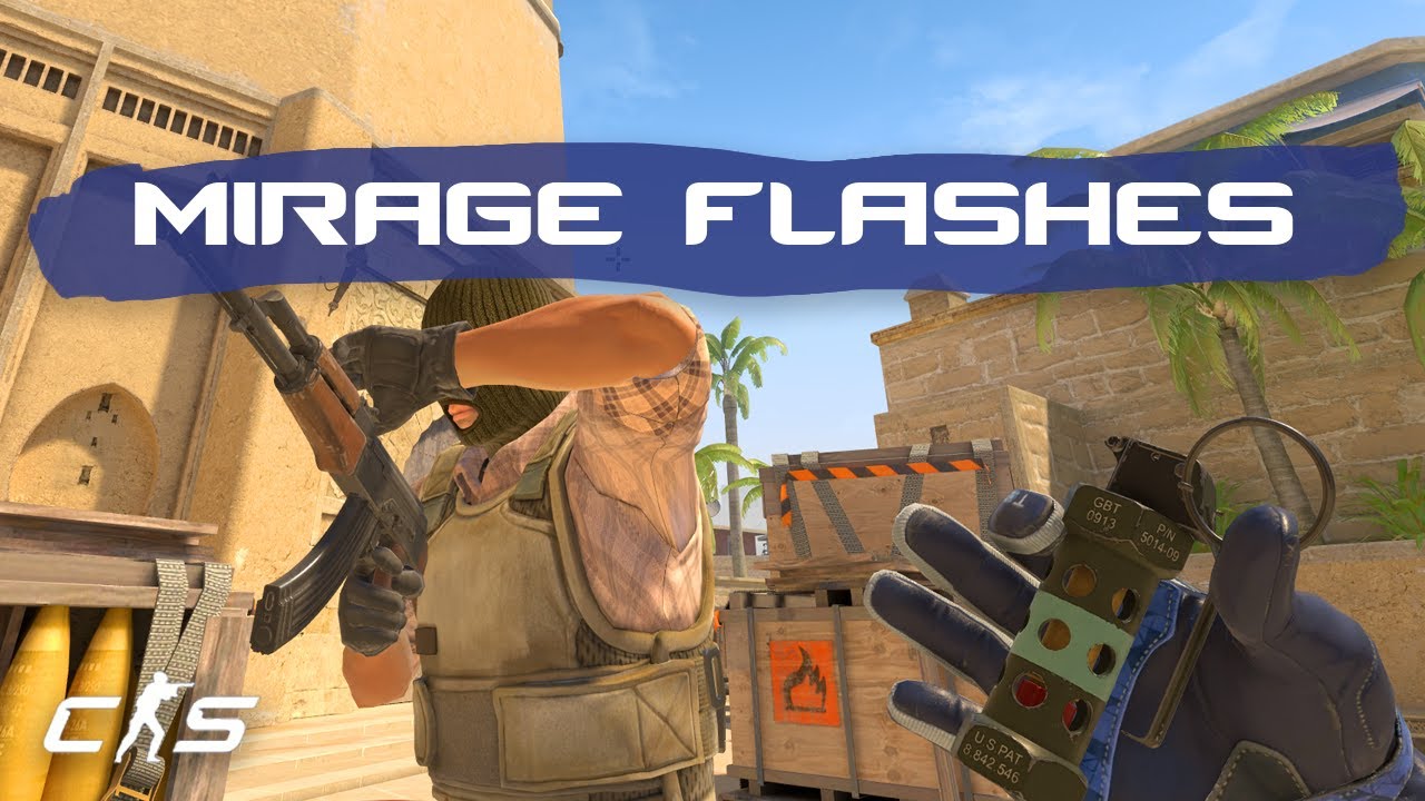 CS2 Mirage - 6 EASY Self Flashes EVERYONE Should Know!