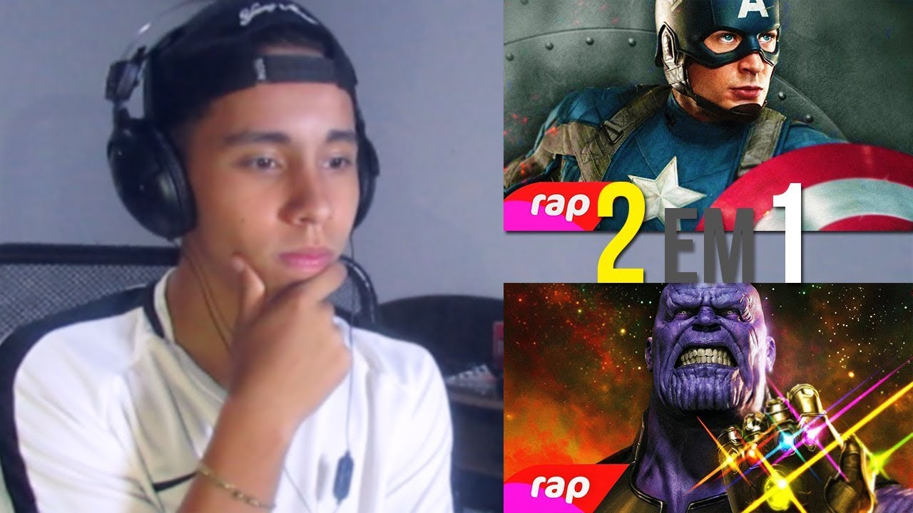 REACT [2 EM 1] Rap do Thanos e Capitão América | NERD HITS