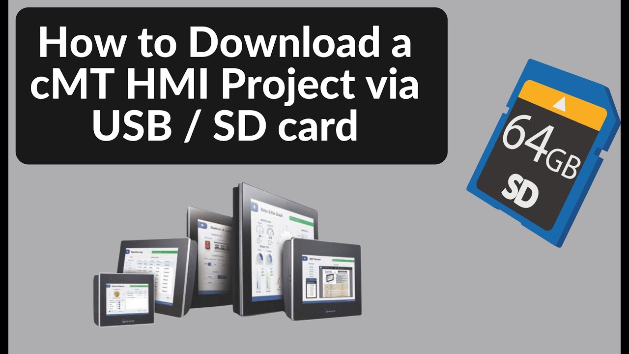 How to download a project to a cMT or cMT-X HMI with a USB or SD card - Weintek USA