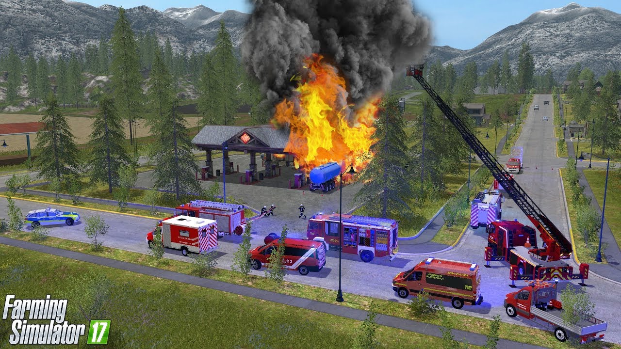 LS17 - TANKSTELLENBRAND🔥 GROSSEINSATZ für die Feuerwehr Königsberg 🚒 Feuerwehr Woche [4/7]