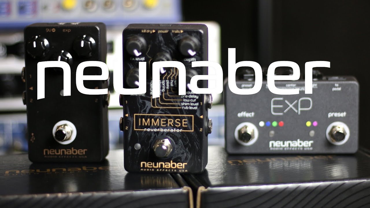 Neunaber Immerse Reverberator and  Slate v2 + ExP controller demo by Martial Allart