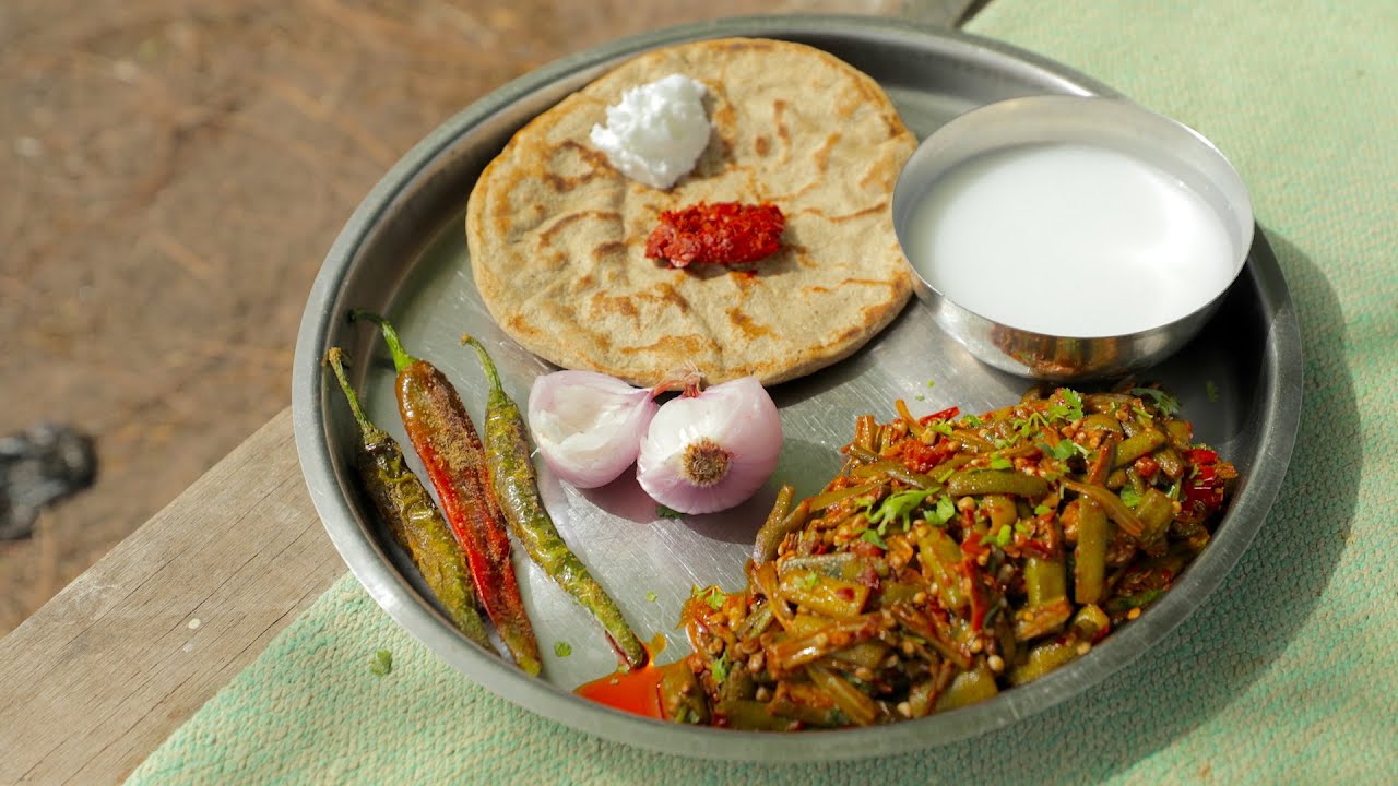 Bhindi Ki Sabji Traditional Recipe- Mini Thali | BECS S4E12 | Indian Village Cooking