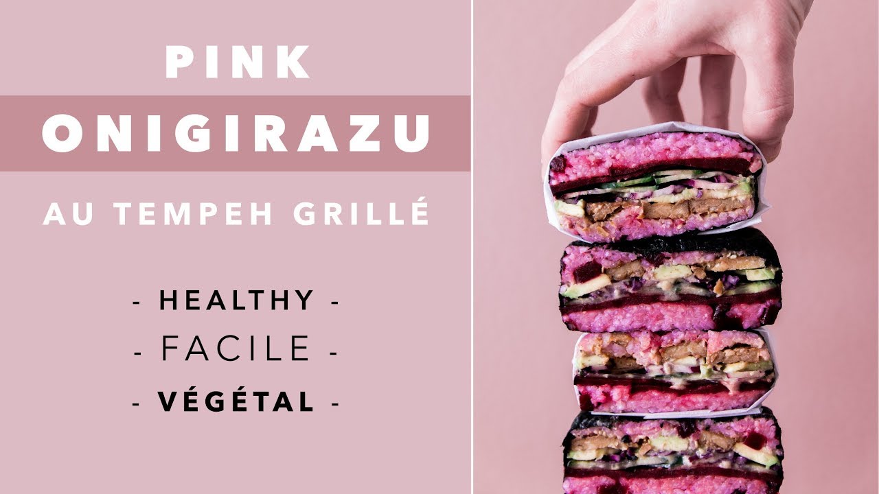 PINK ONIGIRAZU au tempeh / Recette HEALTHY, Facile & Végétale