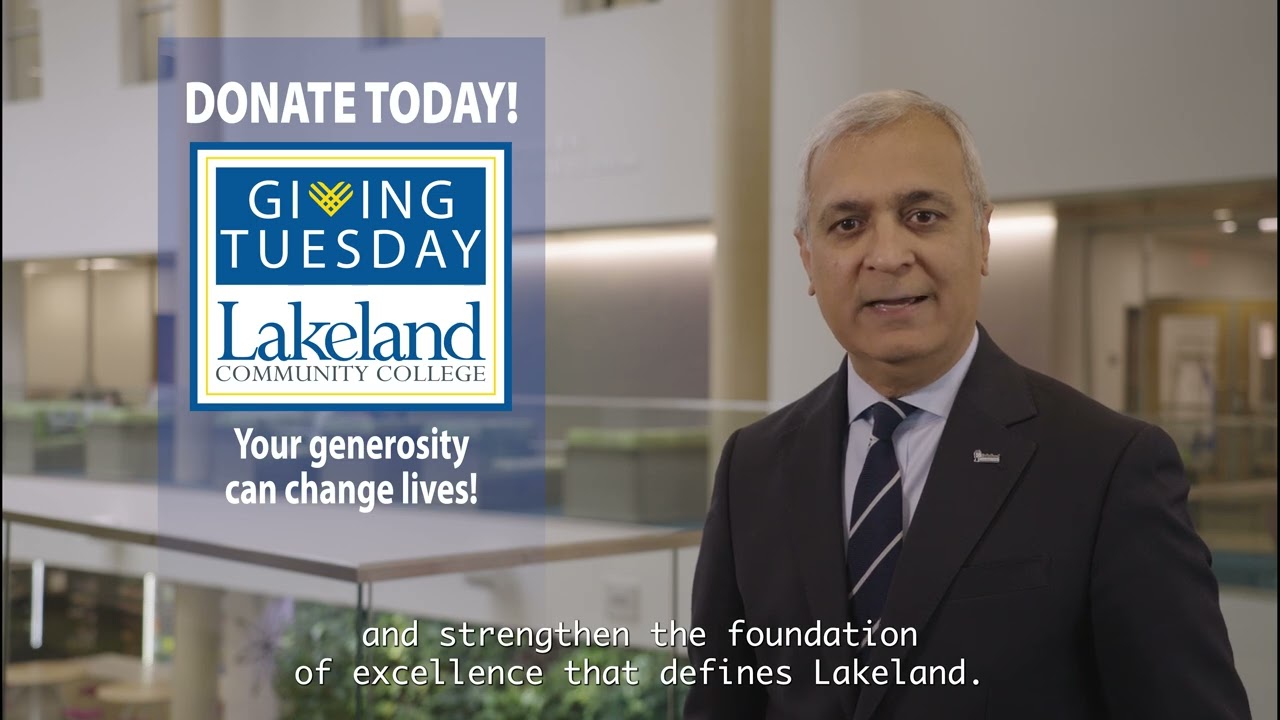 President Sunil Ahuja | Supporting Lakeland Students | Giving Tuesday 2025