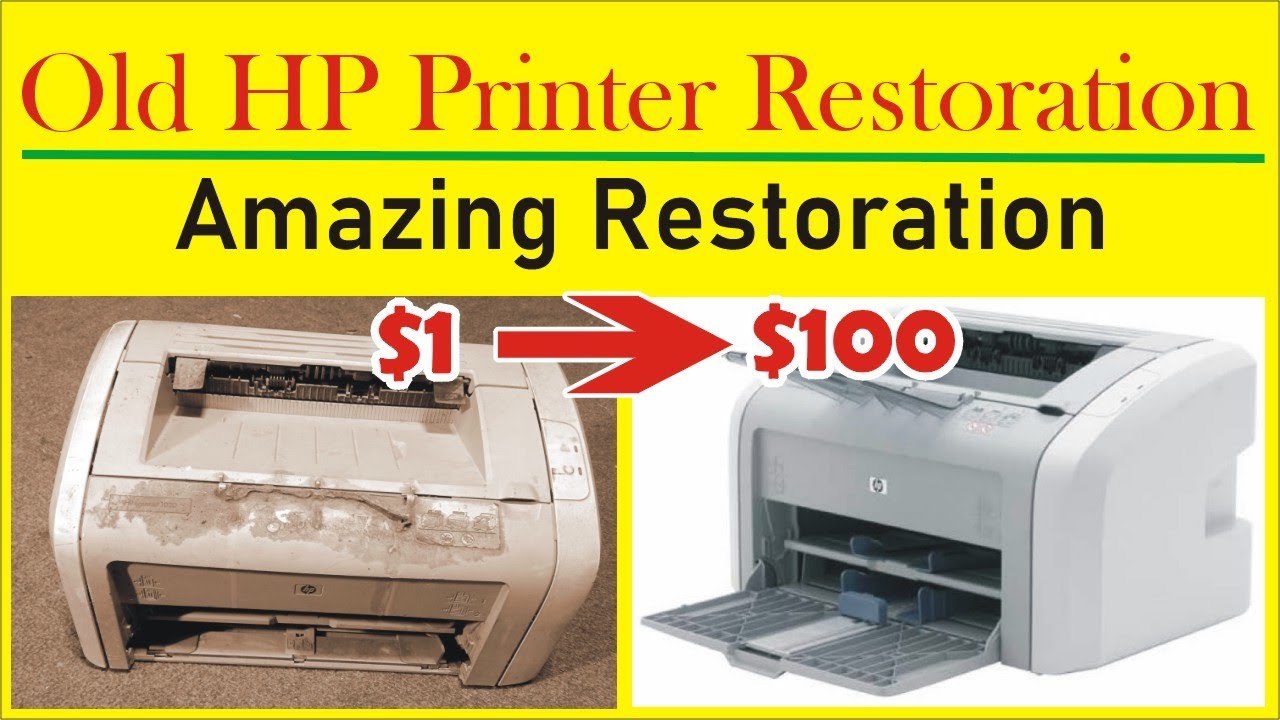 HP Printer Restoration | Old abandoned Printer Restoration | Amazing Restoration