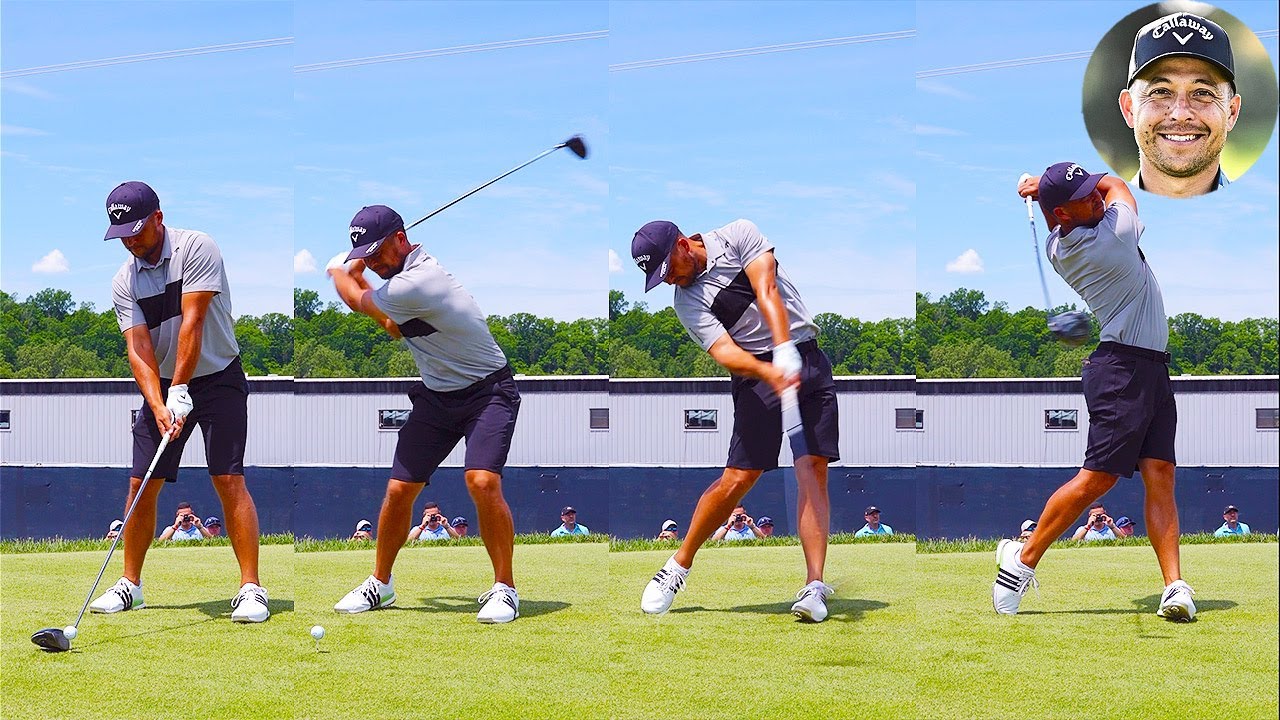 ザンダー・シャウフェレ Xander Schauffele プロゴルファー DRIVER SHOT SLOW MOTION !!!