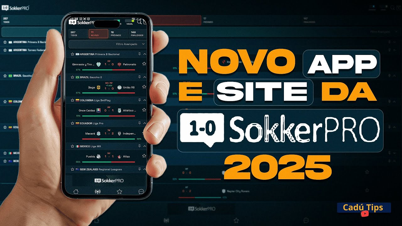 😱OFICIAL - NOVA VERS&Atilde;O DO APP DA SOKKERPRO 2025 - Cad&uacute; Tips