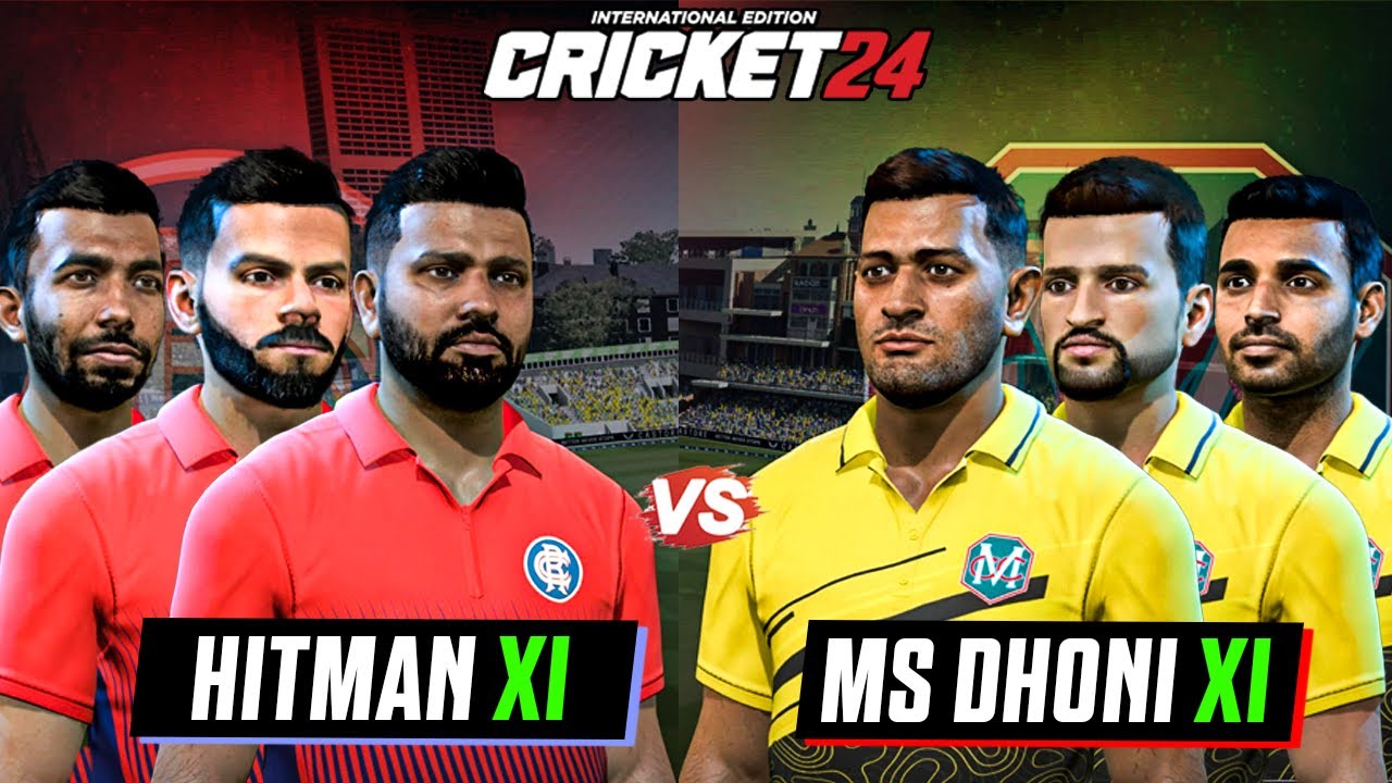MS Dhoni XI vs Rohit Sharma XI 😍🔥- Iconic Match in Cricket 24