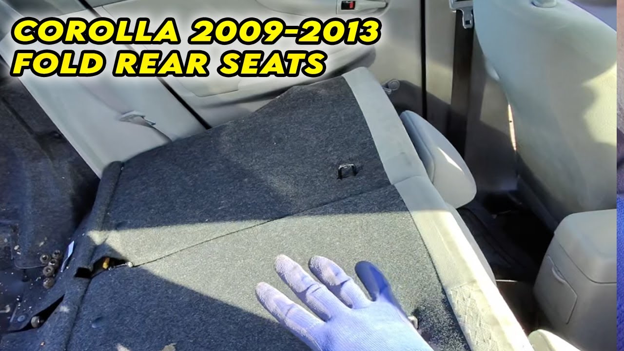 Toyota Corolla 2009-2013: складываются задние сиденья в ровный пол