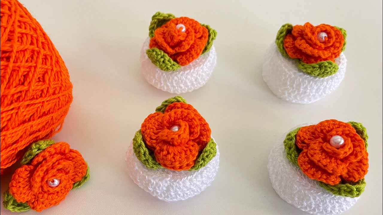 Capinha para botão de fogão em crochê simples