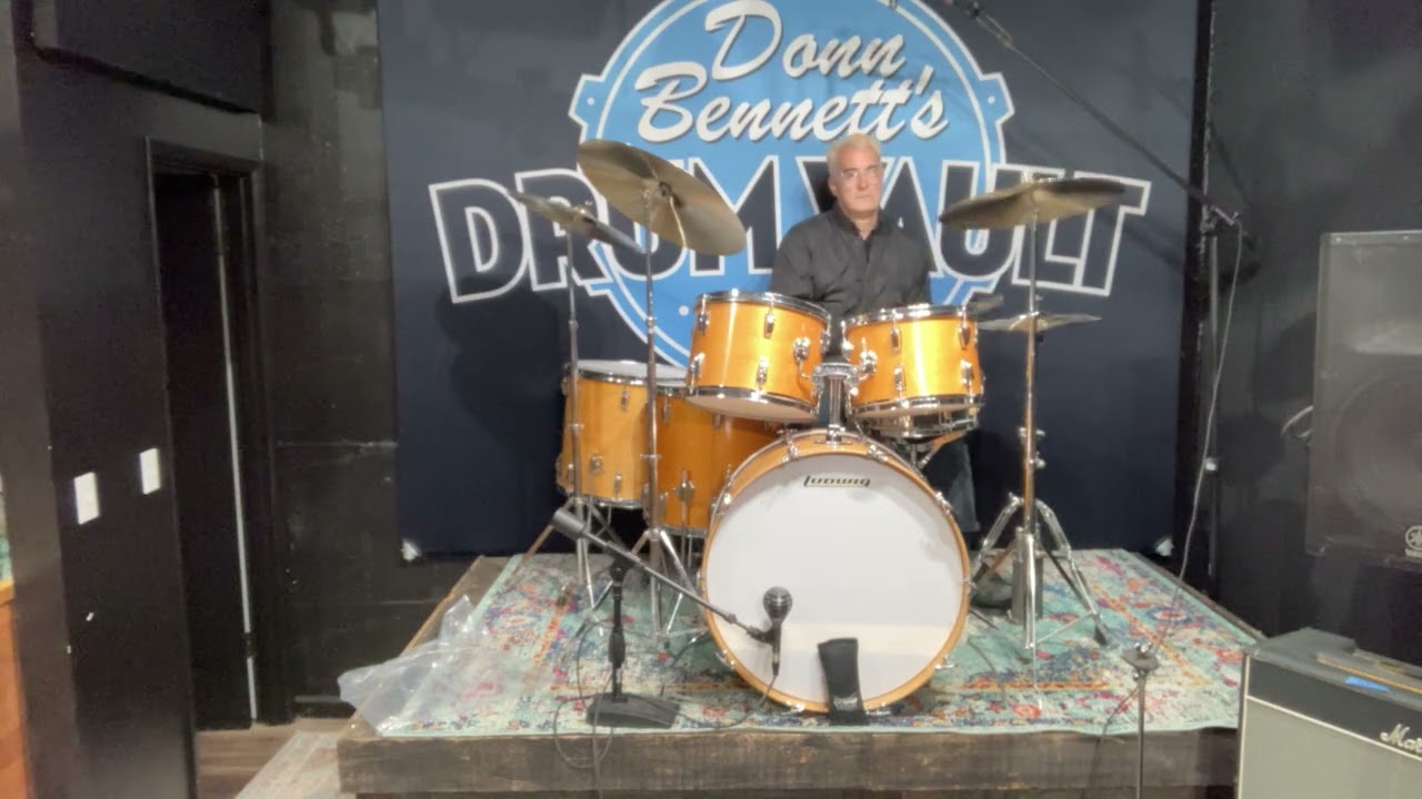 Ludwig - Early 1970s 3-Ply Natural Maple Thermogloss "Pro-Beat" 24", 18", 16", 14", 13"