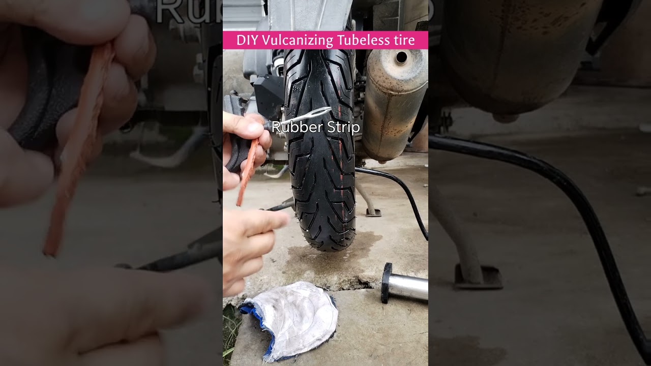 DiY Tubeless tire Vulcanizing, No Machine needed.