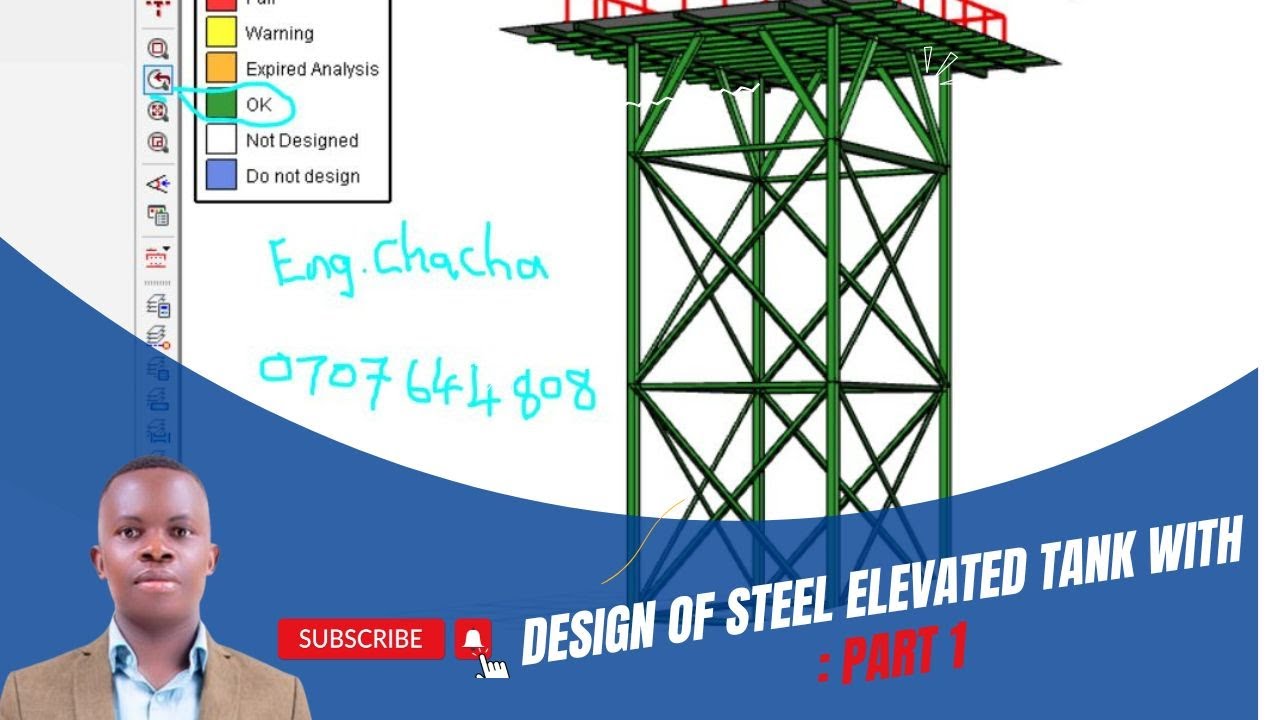🚀 Part 1: Design of Steel Elevated Tank in ProtaStructure | Loading Calculations & Modeling Tutorial