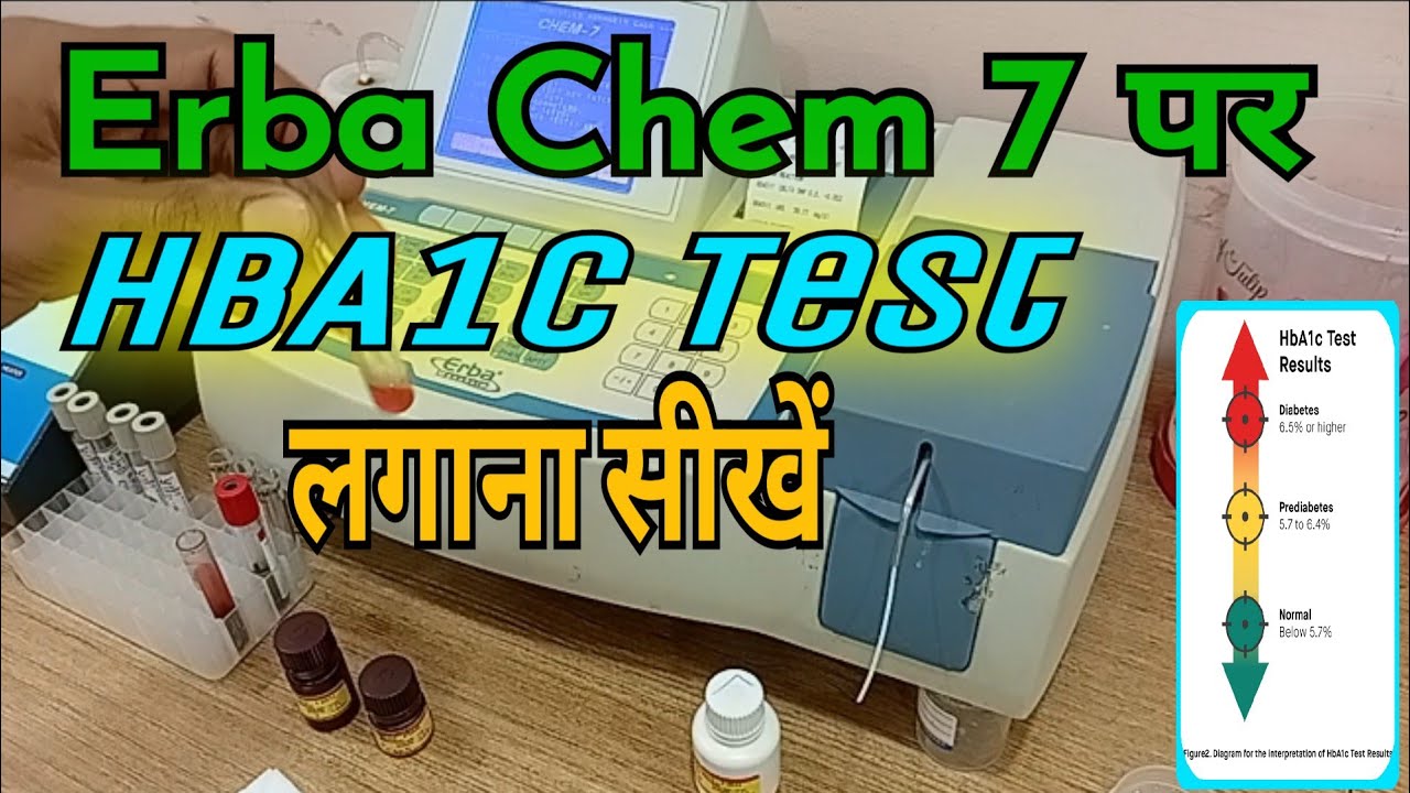 Erba Chem-7 पर HBA1C टैस्ट लगाना सीखें || in hindi #HBA1C# A1c @Labtechnicianqueries