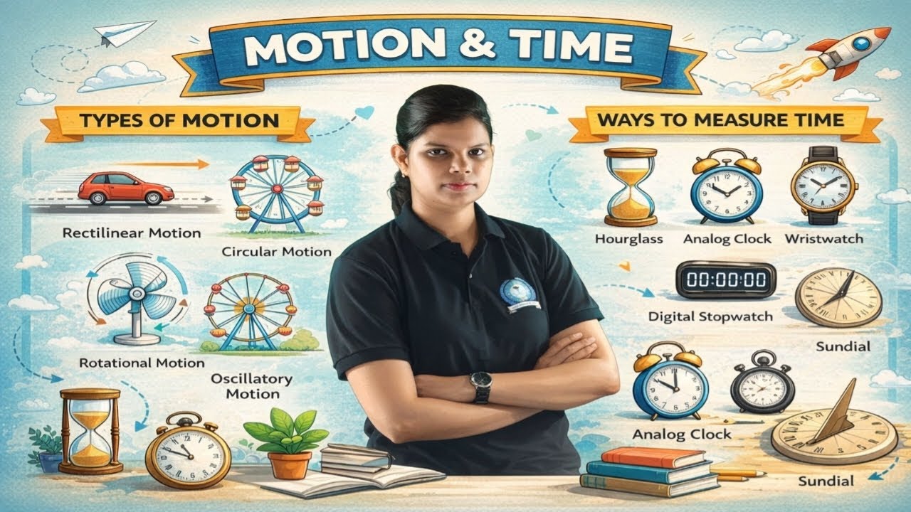 Motion And  Time in One Shot l NCERT  Science  Class 7 l Full Chapter l Examples l Explanation
