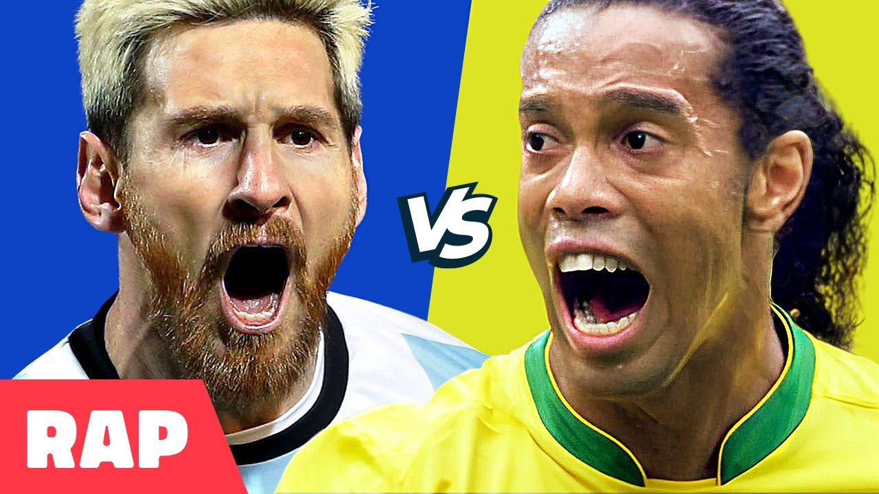 ♫ MESSI vs RONALDINHO GAÚCHO | Batalha de Rap feat. @futparodias