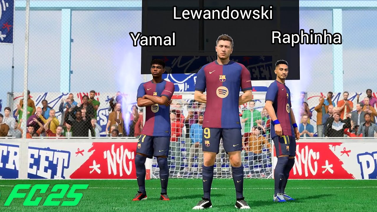 FC 25 VOLTA - Lewandowski Raphinha Yamal vs Mbappe Rodrygo Valverde - VOLTA 3v3