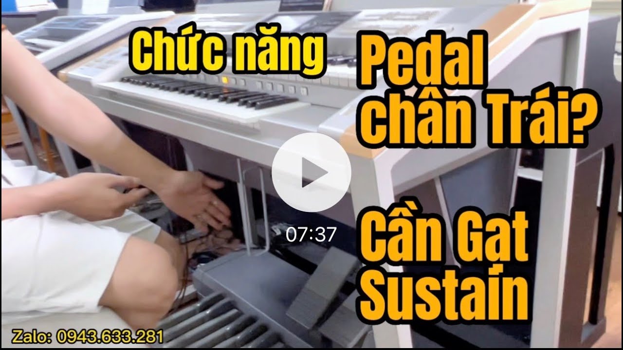 Pedal Chân Trái Có chức năng Gì? Cần Gạt Sustain Trên đàn Electone | Đàn Nhà Thờ 2 tầng, 3 Tầng