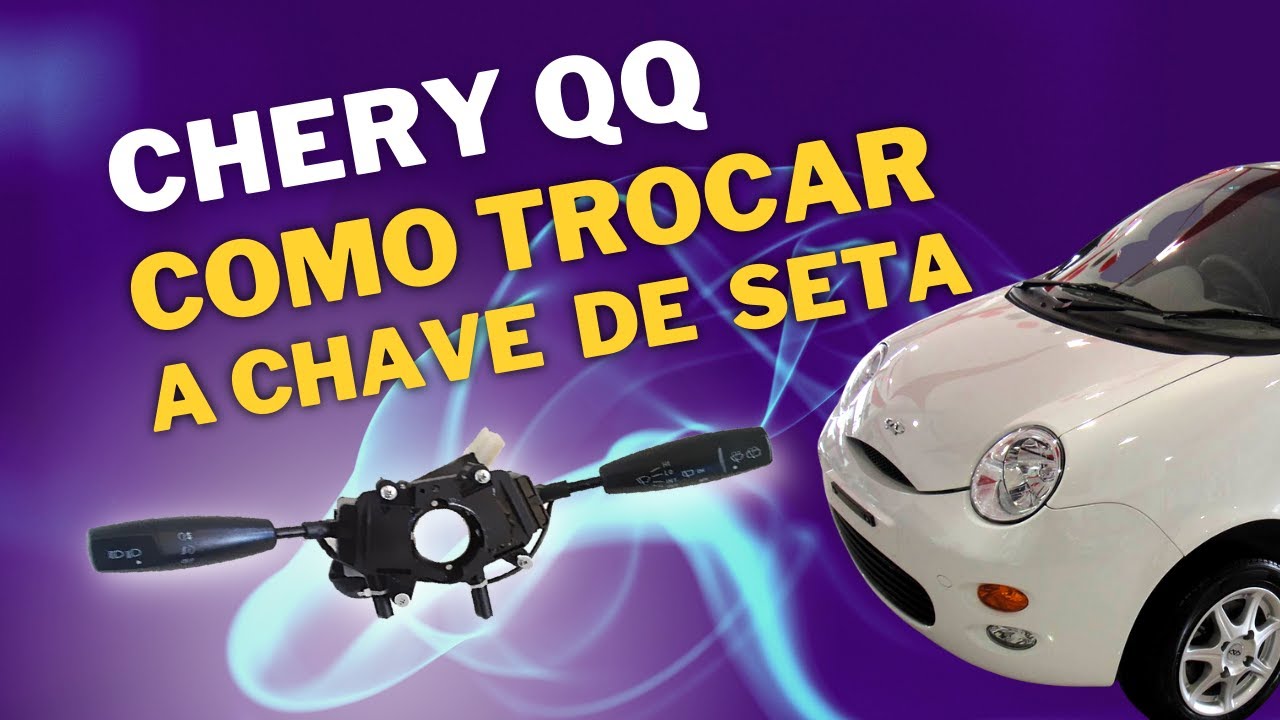 Chave de seta Chery QQ com defeito. Luz do air bag acesa - Como sacar o volante e substituir.