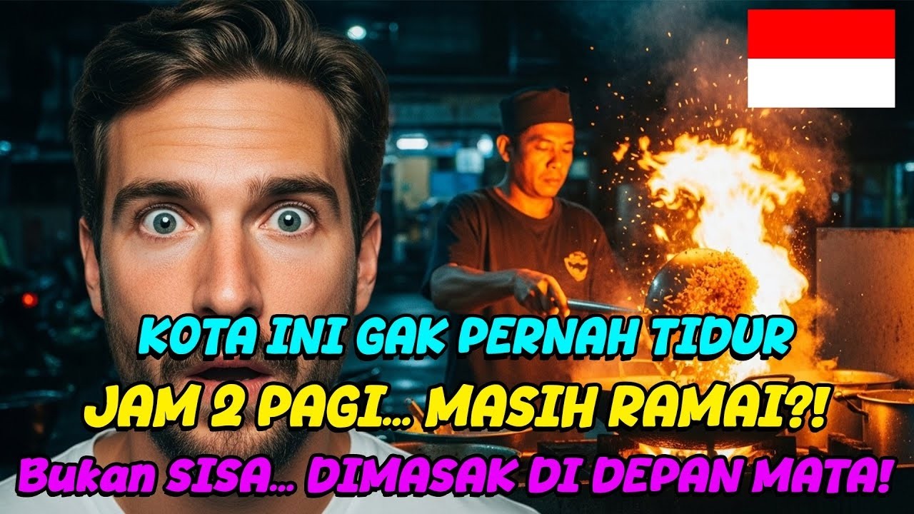BULE KAGET! Di negaranya jam 8 malam sunyi, di sini jam 2 pagi masih bisa makan nasi goreng