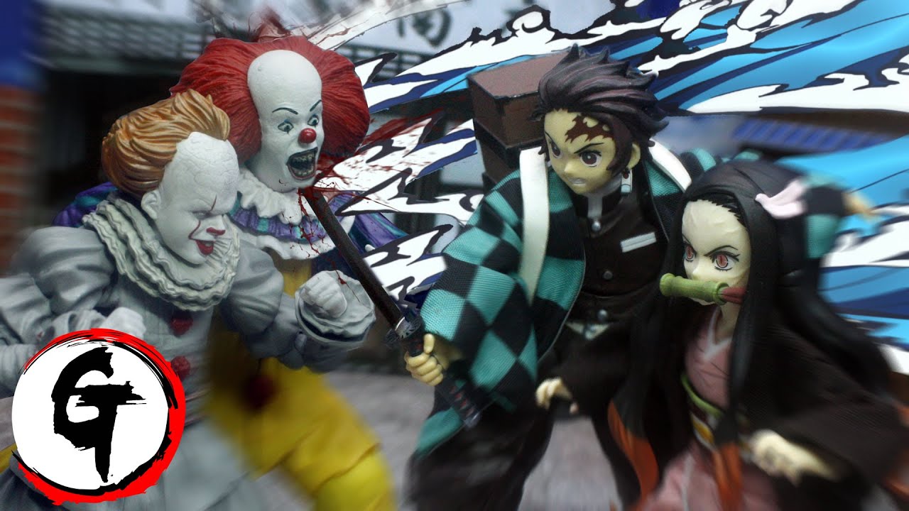 竈門炭治郎&竈門禰豆子VS IT -鬼滅の刃stop motion