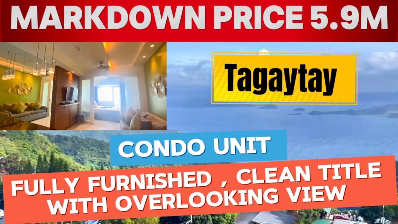 V343-24 Wind residences tagaytay fully furnished condo unit with overlooking view