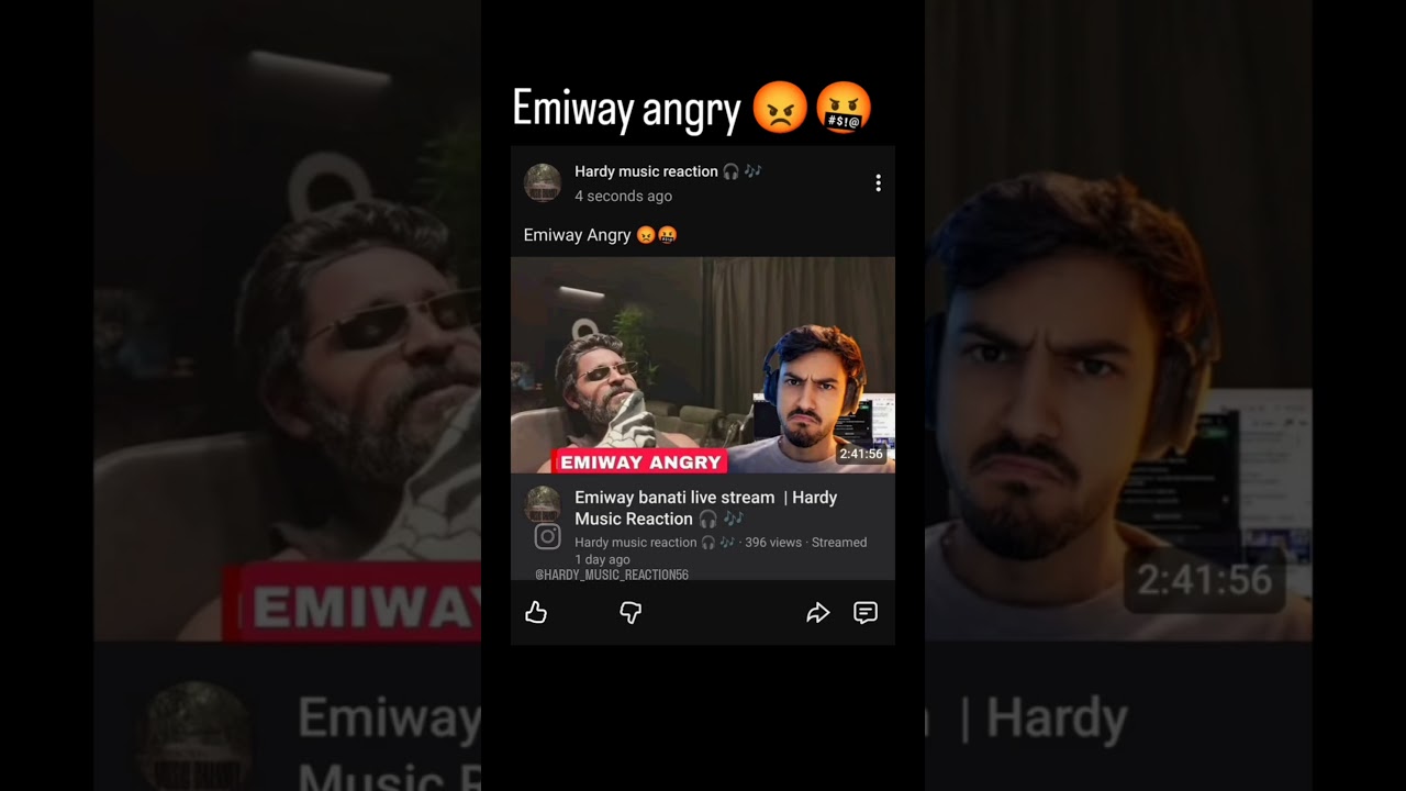 Emiway Bantai live stream  | Hardy Music Reaction 🎧 🎶