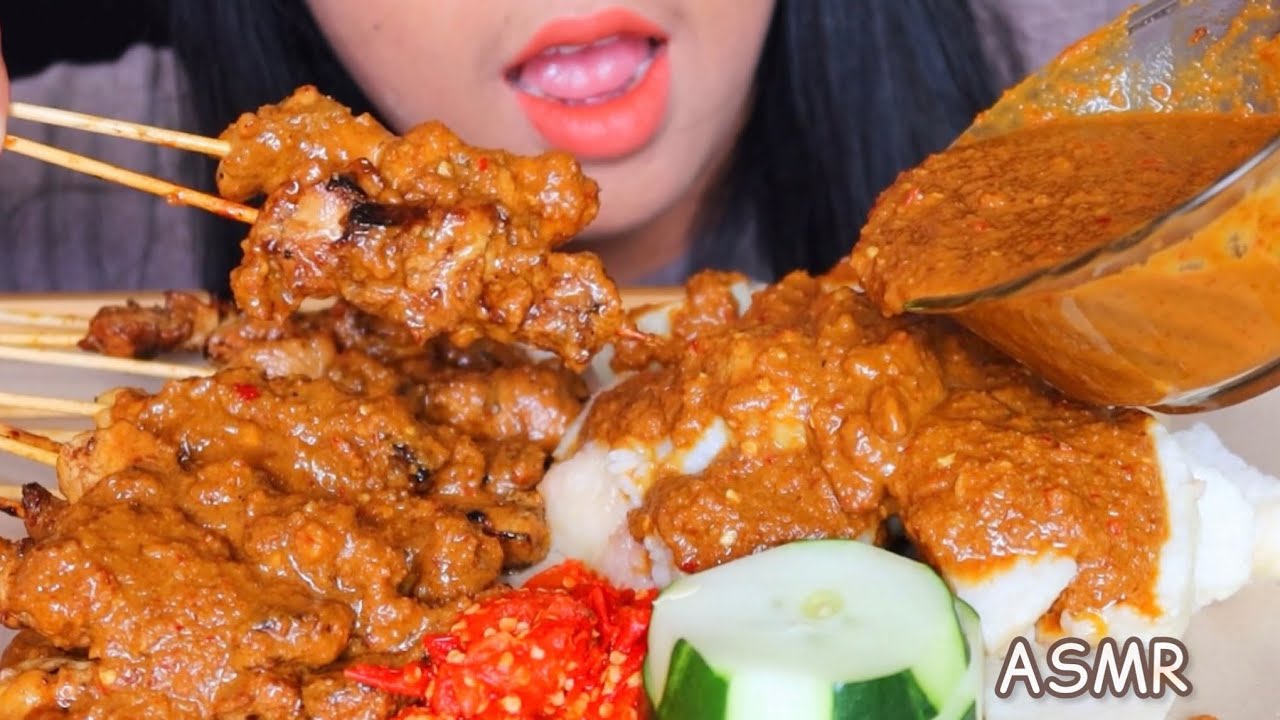 ASMR SATE AYAM ||MUKBANG INDONESIA #ASMR #asmrsounds #eatingsounds