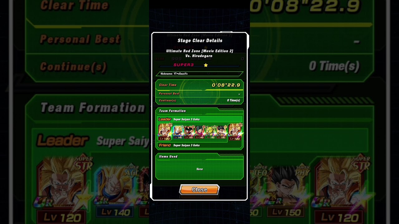 Dokkan Battle | Ultimate Red Zone [Movie Edition 2] | Stange 5 | My Team's
