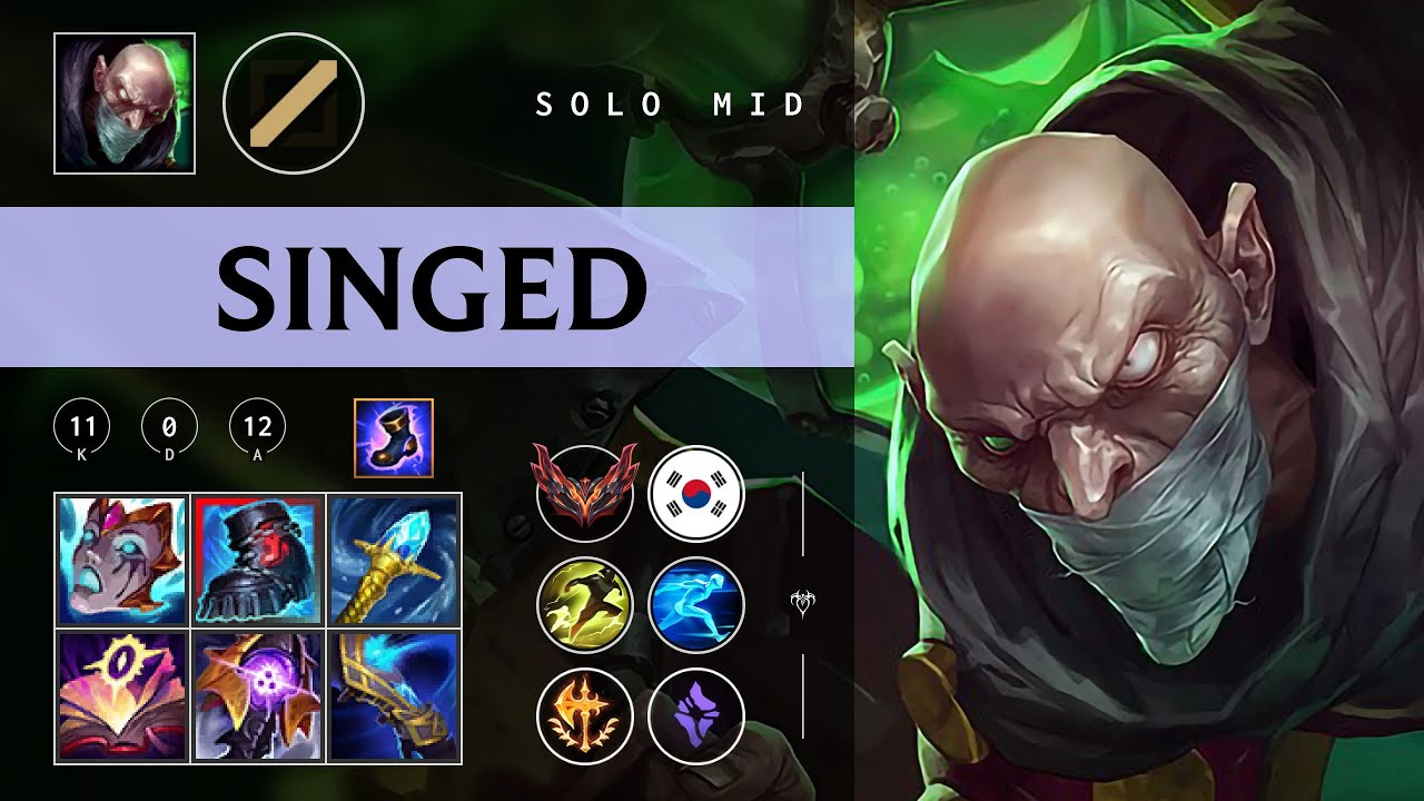 Singed Mid vs Diana - KR Grandmaster Patch 26.01