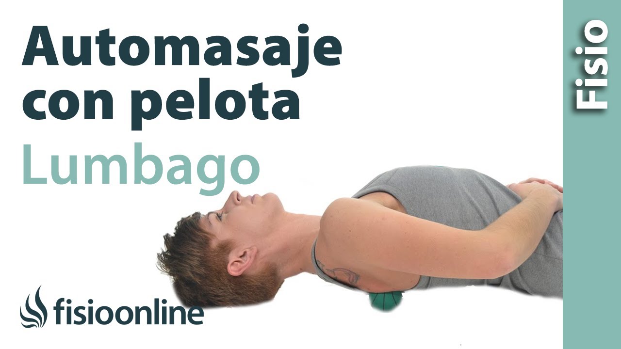 Relajar musculatura lumbar con un automasaje con pelota - Lumbago / Lumbalgia