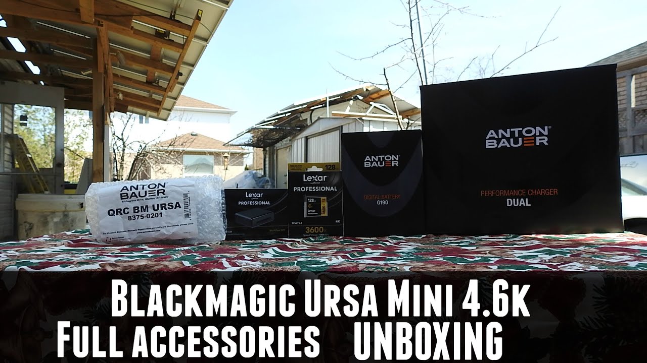 Blackmagic Ursa Mini 4.6K | Full Accessories UNBOXING