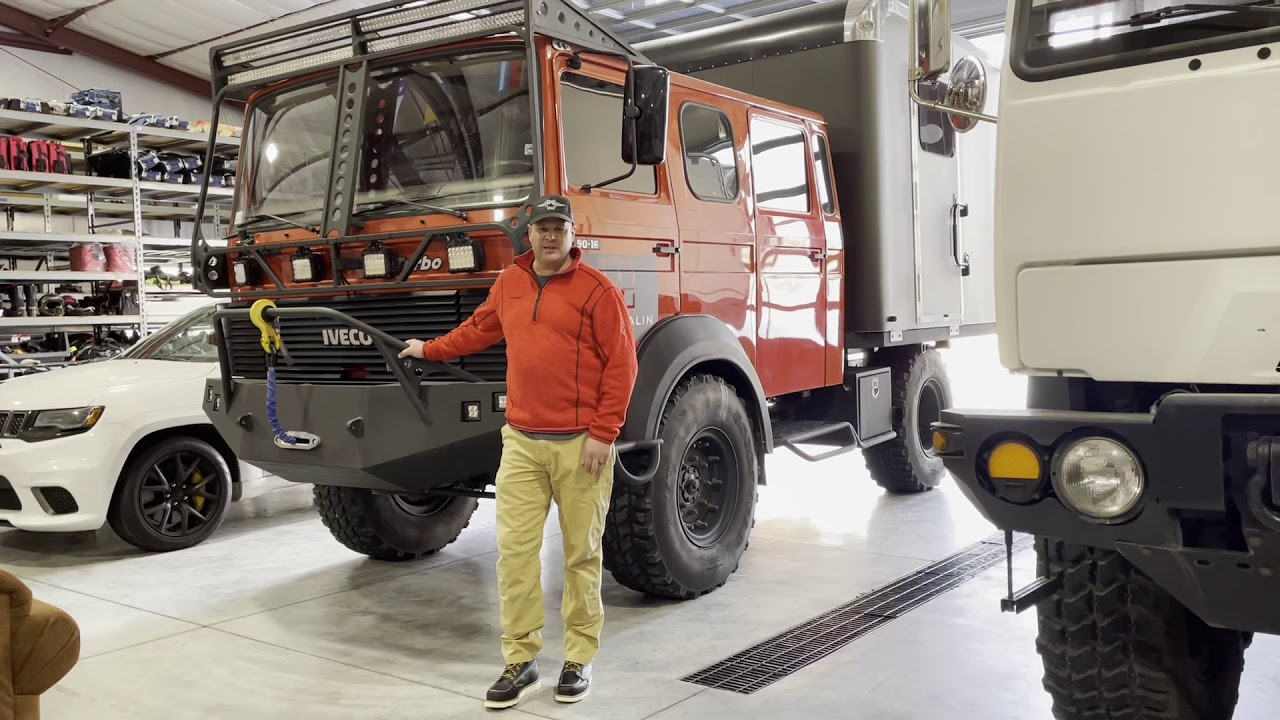 Iveco 90-16 cold start and driving