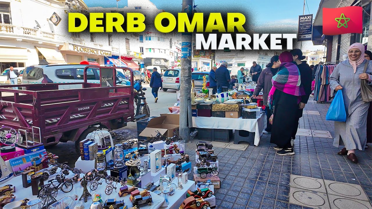 Shopping à Petit Prix au Marché Derb Omar de Casablanca - Walking Tour 4K