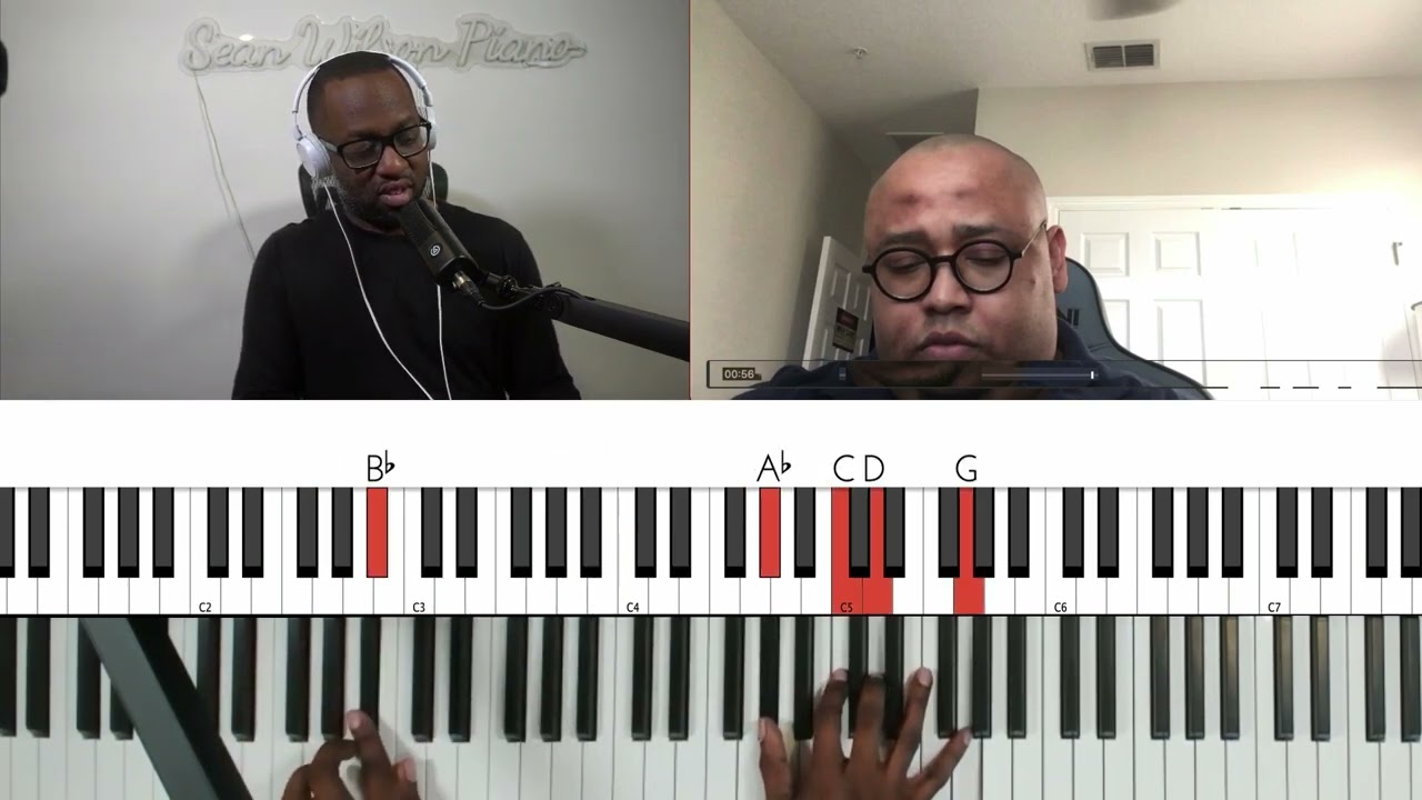 When Art Brown played the Hymn, 'Abide With Me' on the piano