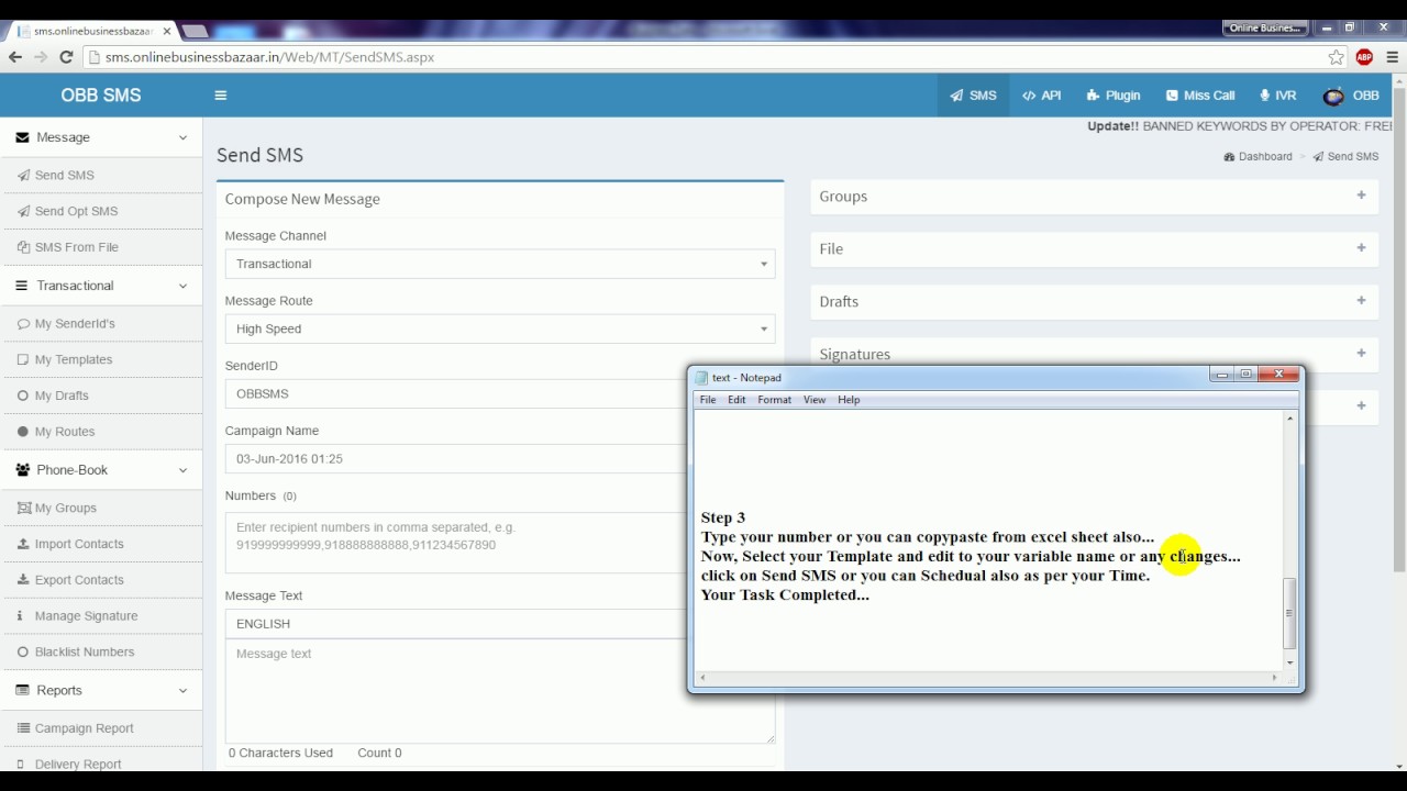 How to Send Transactional SMS?