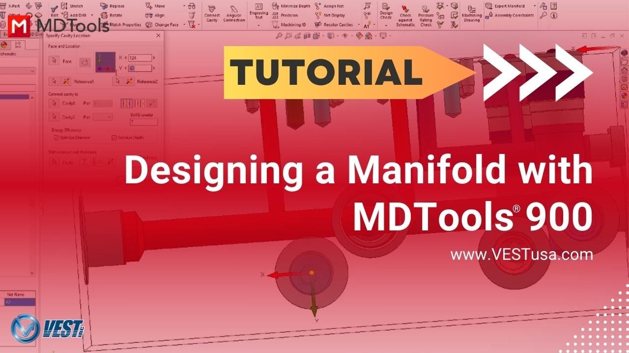 Designing a Hydraulic Manifold in SolidWorks With MDTools