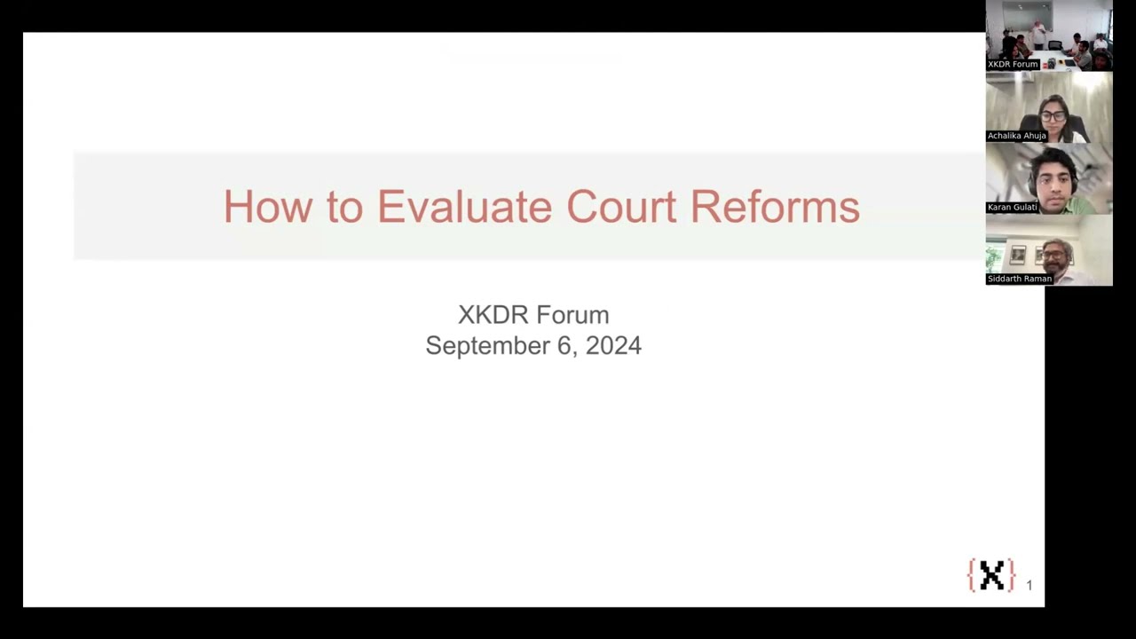 Approach to evaluate court reforms