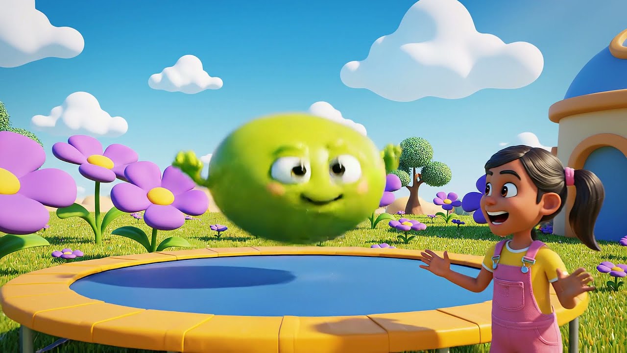 Fall Guys Wobbly Bean Spun Off a Giant Track | Nursery Rhymes for Kids & Baby Songs