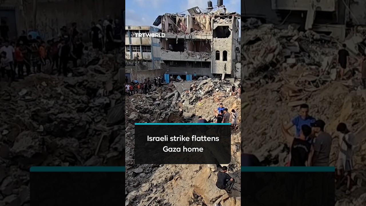 Israeli strike destroys home in Gaza refugee camp