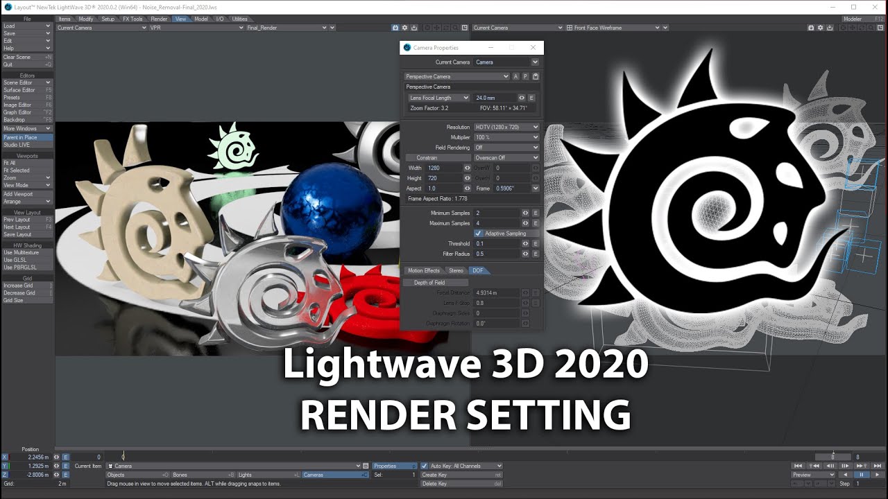 Lightwave 3D 2020 Render settings I sometimes use