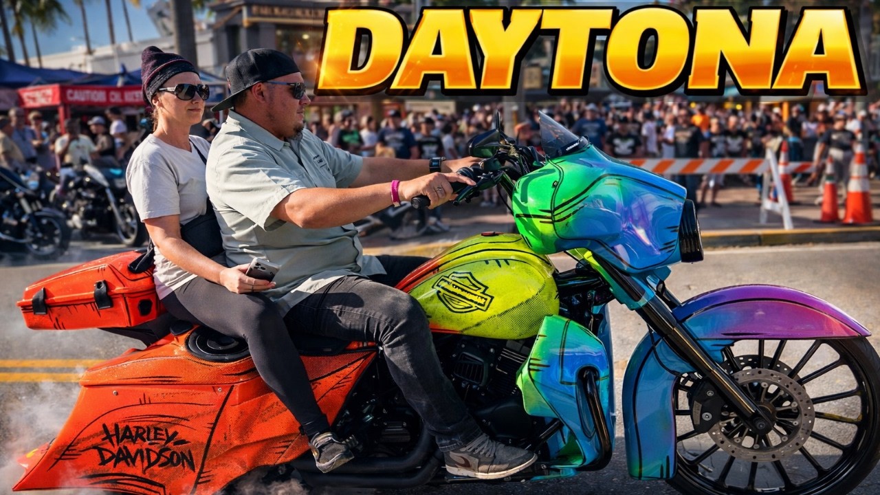 Bikes Passing All Day on Main Street | Daytona Bike Week #DaytonaBikeWeek  #daytonabikeweek 