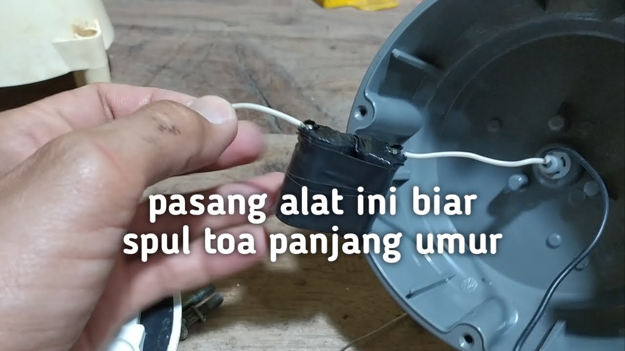 Pasang alat tambahan biar spull speaker corong toa awet