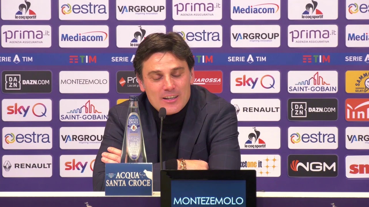 Fiorentina-Inter 1-1, la conferenza di Montella