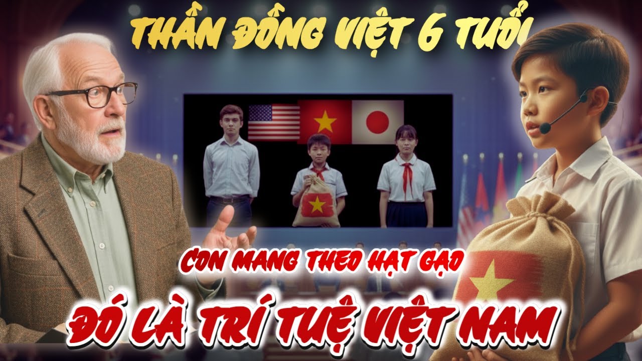Cậu Bé Việt Nghèo 6 Tuổi Giải Toán Quốc Tế Bằng Hạt Gạo Trong 20 Phút - Khiến Giáo Sư Mỹ Choáng Váng