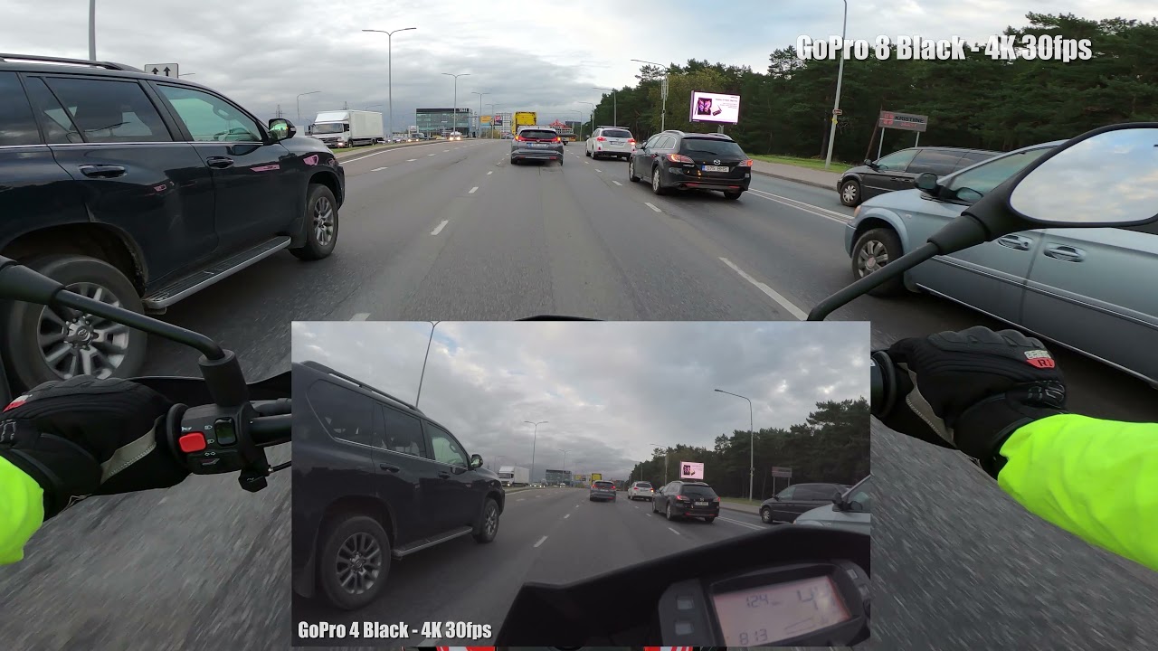 Aprilia SX 50 Factory #4 GoPro 8 Black vs GoPro 4 Black